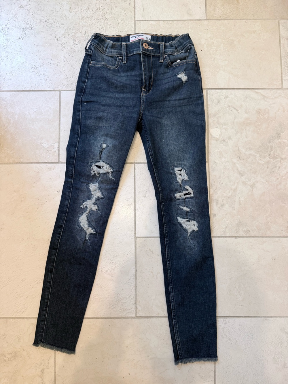 abercrombie kids 11/12 Distressed Skinny Jeans